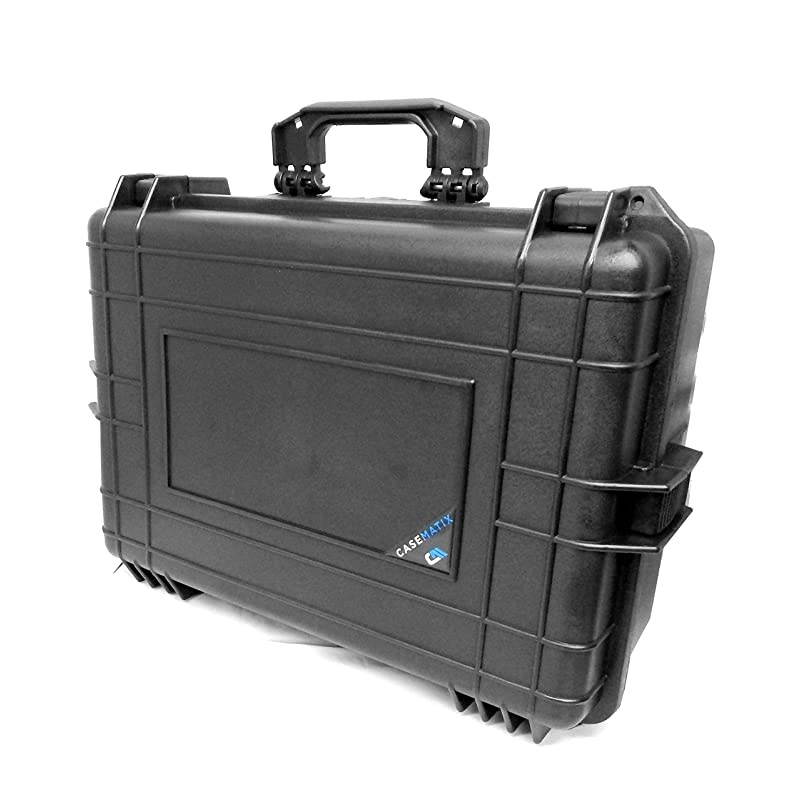 Waterproof Projector Case Hard Shell Projector Bag Compatible with Epson Home Cinema 2100 amp 2150 Select PowerLite Projectors with Protective Foam Interior Padlock Rings and Folding Handle