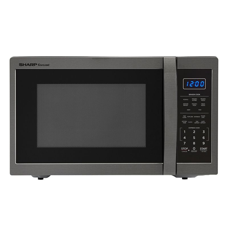 BLACK+DECKER 1.3 cu ft 1000 Watt Microwave Oven Black Stainless Steel