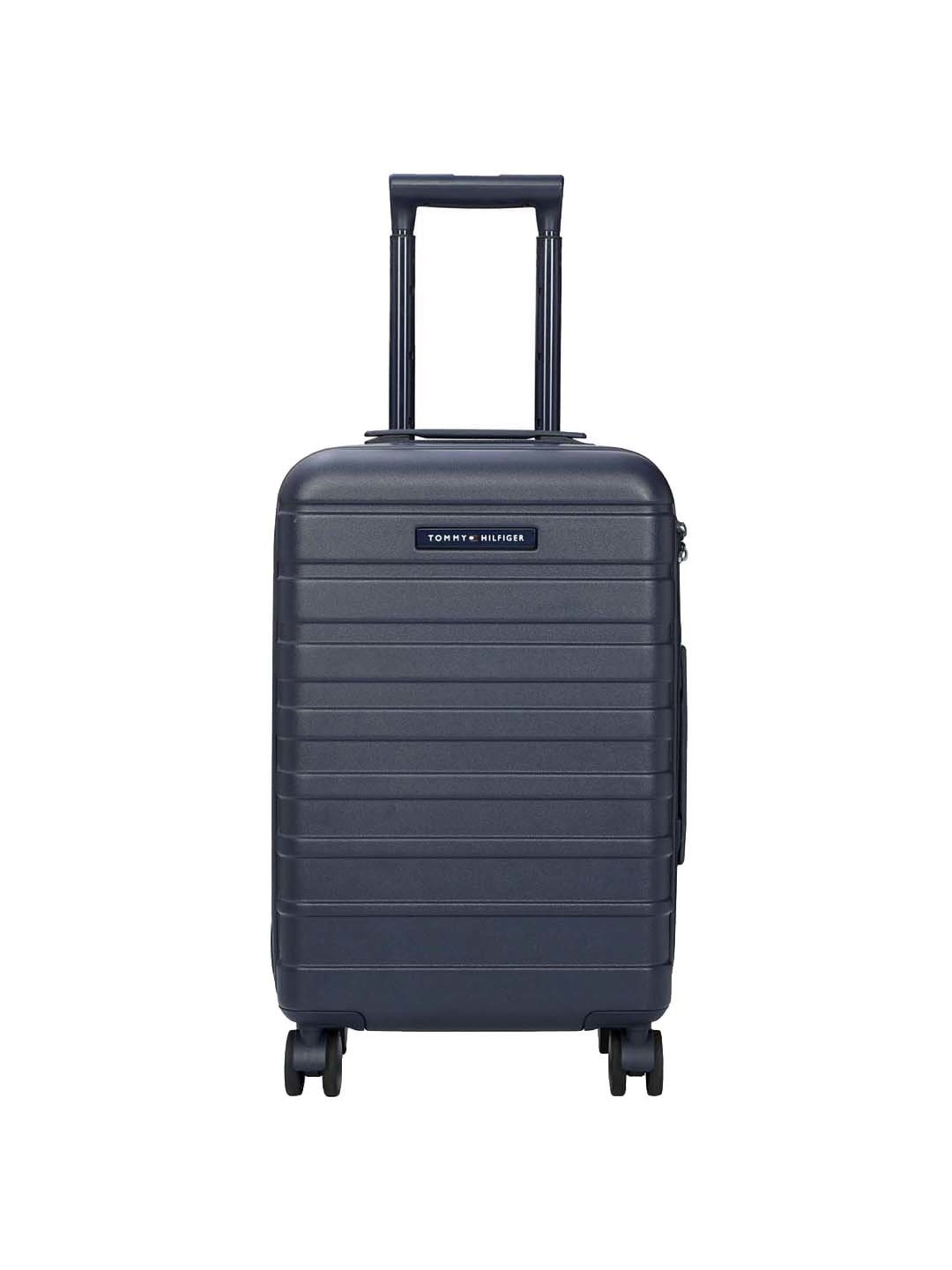 Tommy Hilfiger Navy 8 Wheel Large Hard Cabin Trolley - 49 cm