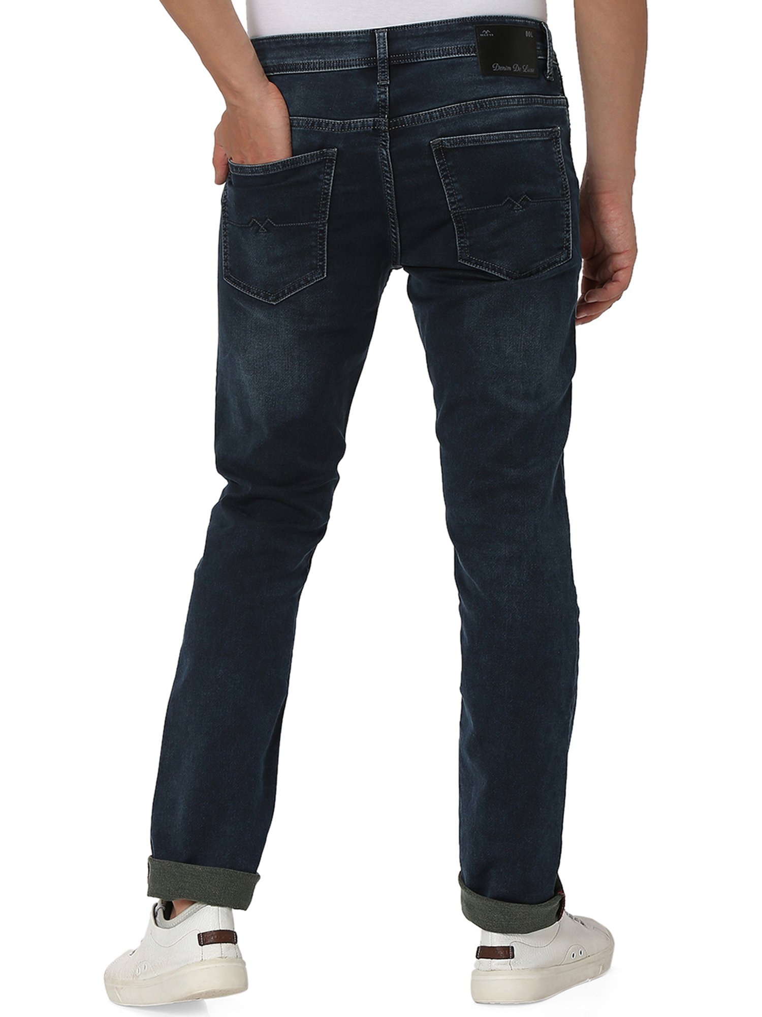 American Eagle Blue Cotton Regular Fit Jeans