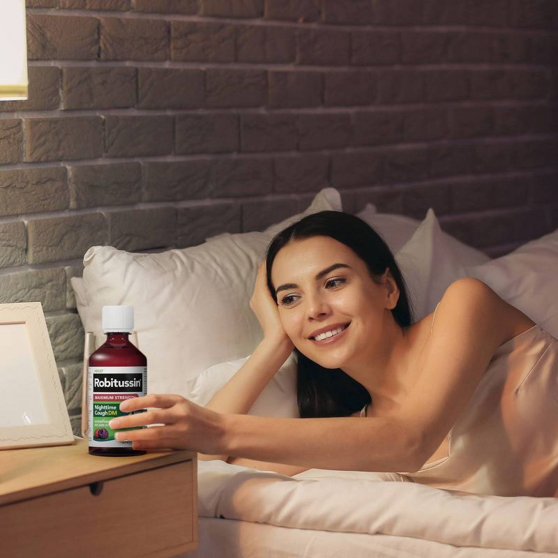 Robitussin Maximum Strength Nighttime Cough DM Syrup - Dextromethorphan - 8 fl oz