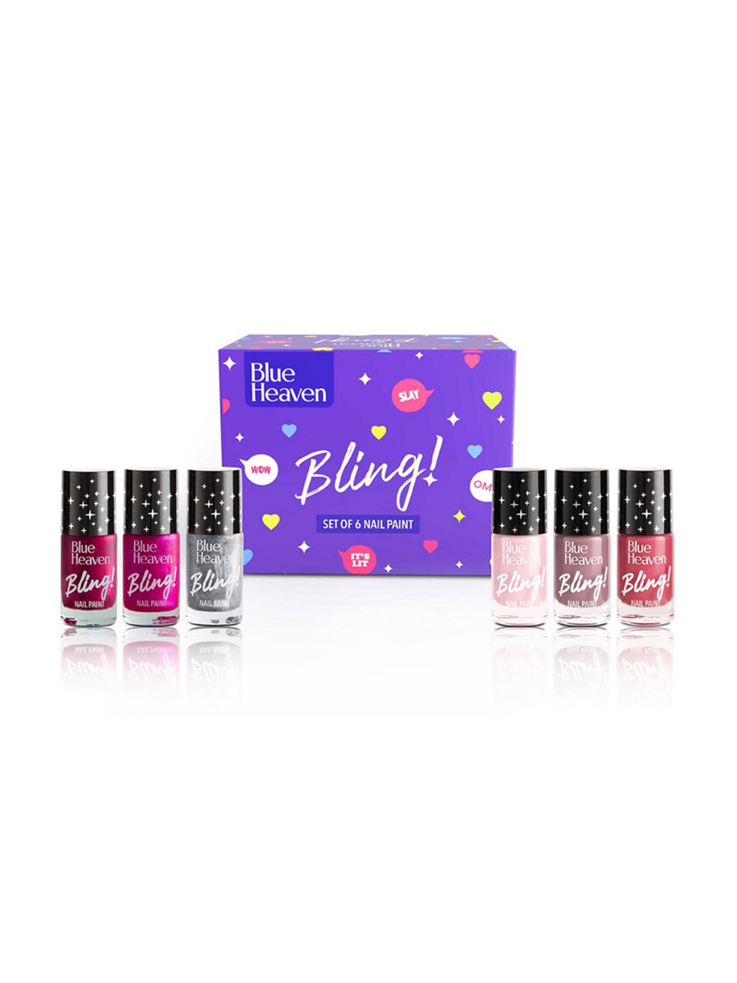 Blue Heaven Drama Queen Edition Bling Nail Paint Set