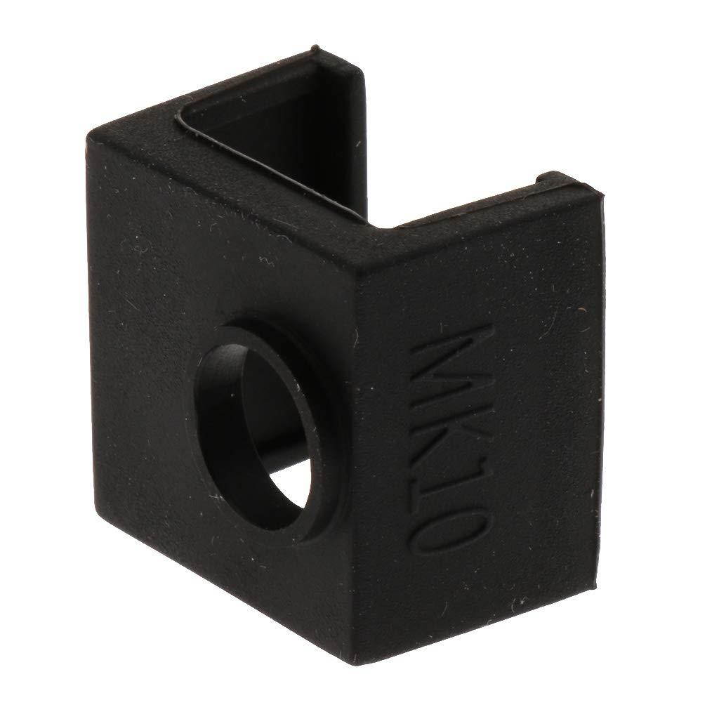 Almencla Silicone Socks Cover Instead Ceramic Insulation for MK10 Printer, Soft Rubber Heater Block Sleeve Protector