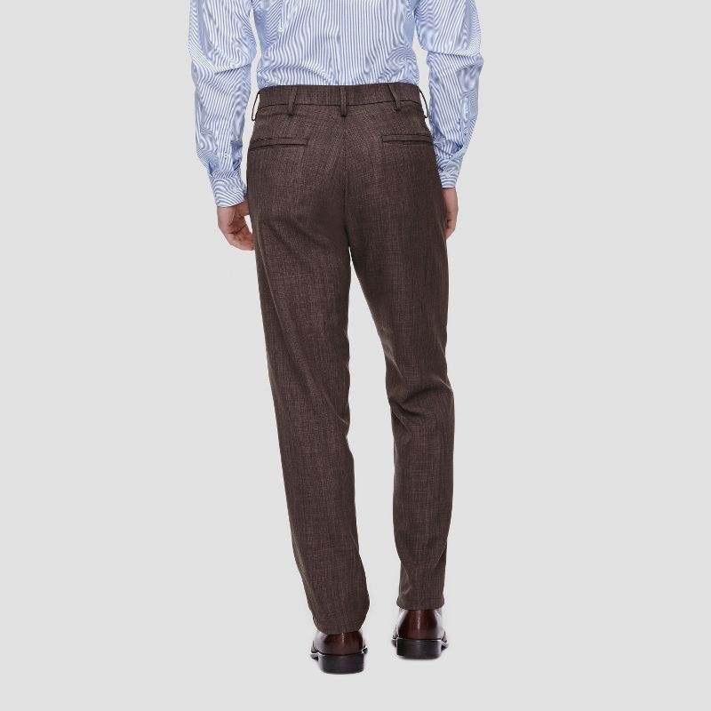 Haggar H26 - Men's Performance Straight Fit Pants Chocolate 30X30