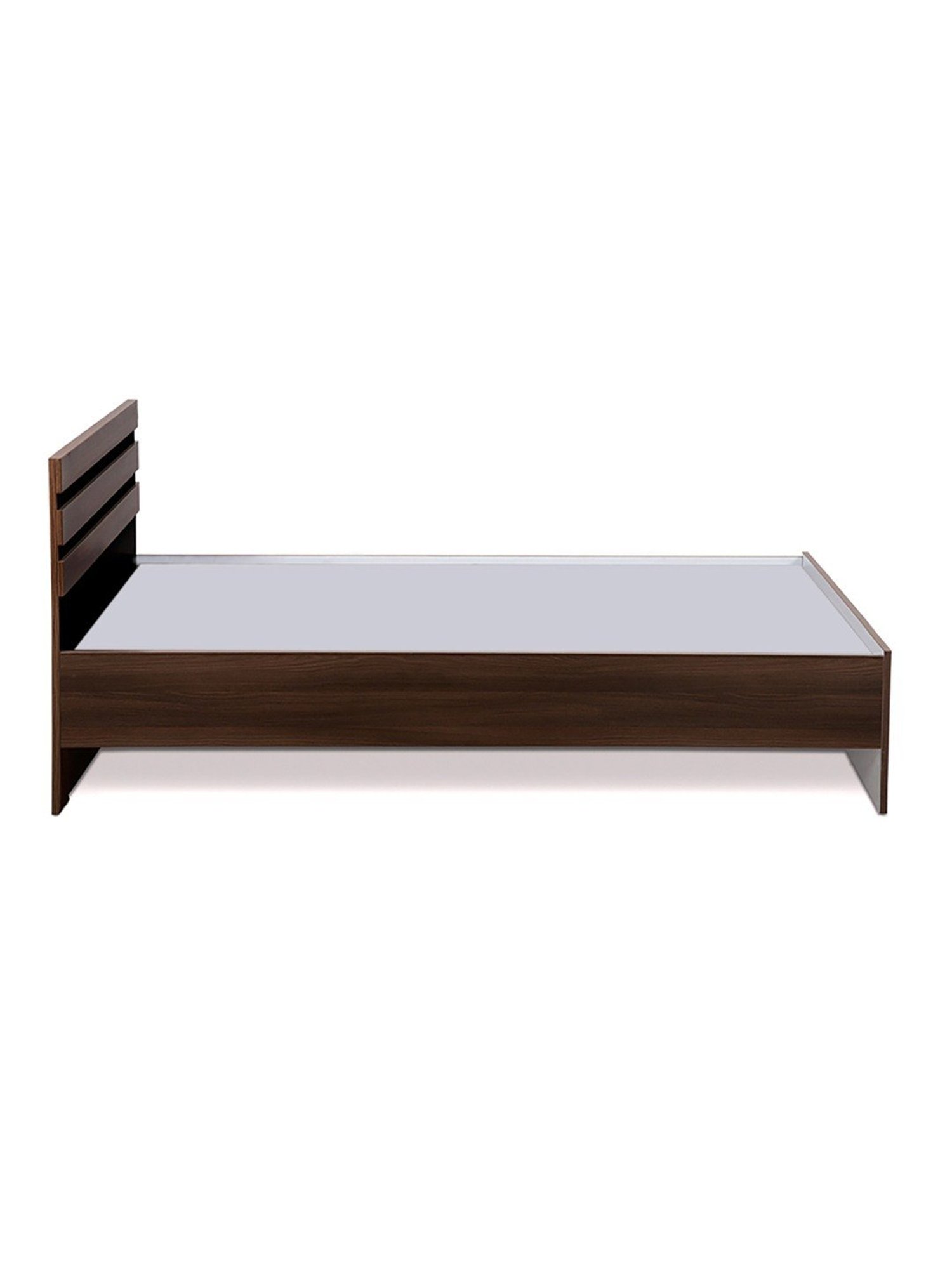 Delite Kom Cocoa Acacia Dark Engineered Wood Single Bed