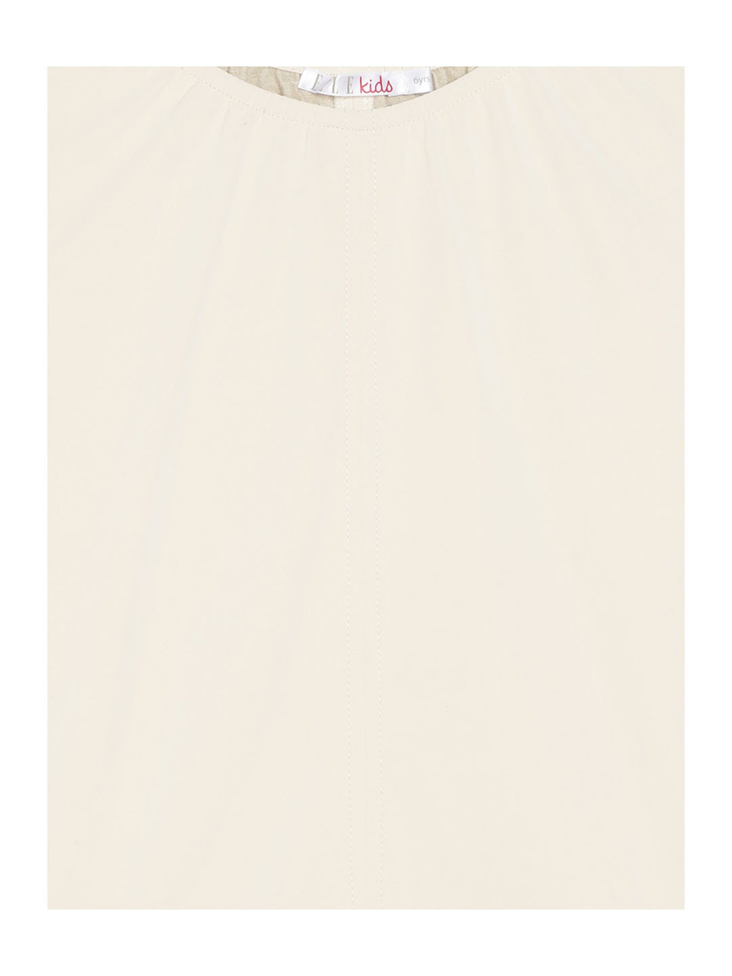 Elle Kids White Solid Dress