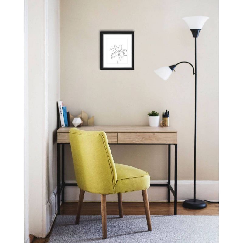 13" x 15"Angel Flower Single Picture Frame Black - PTM Images