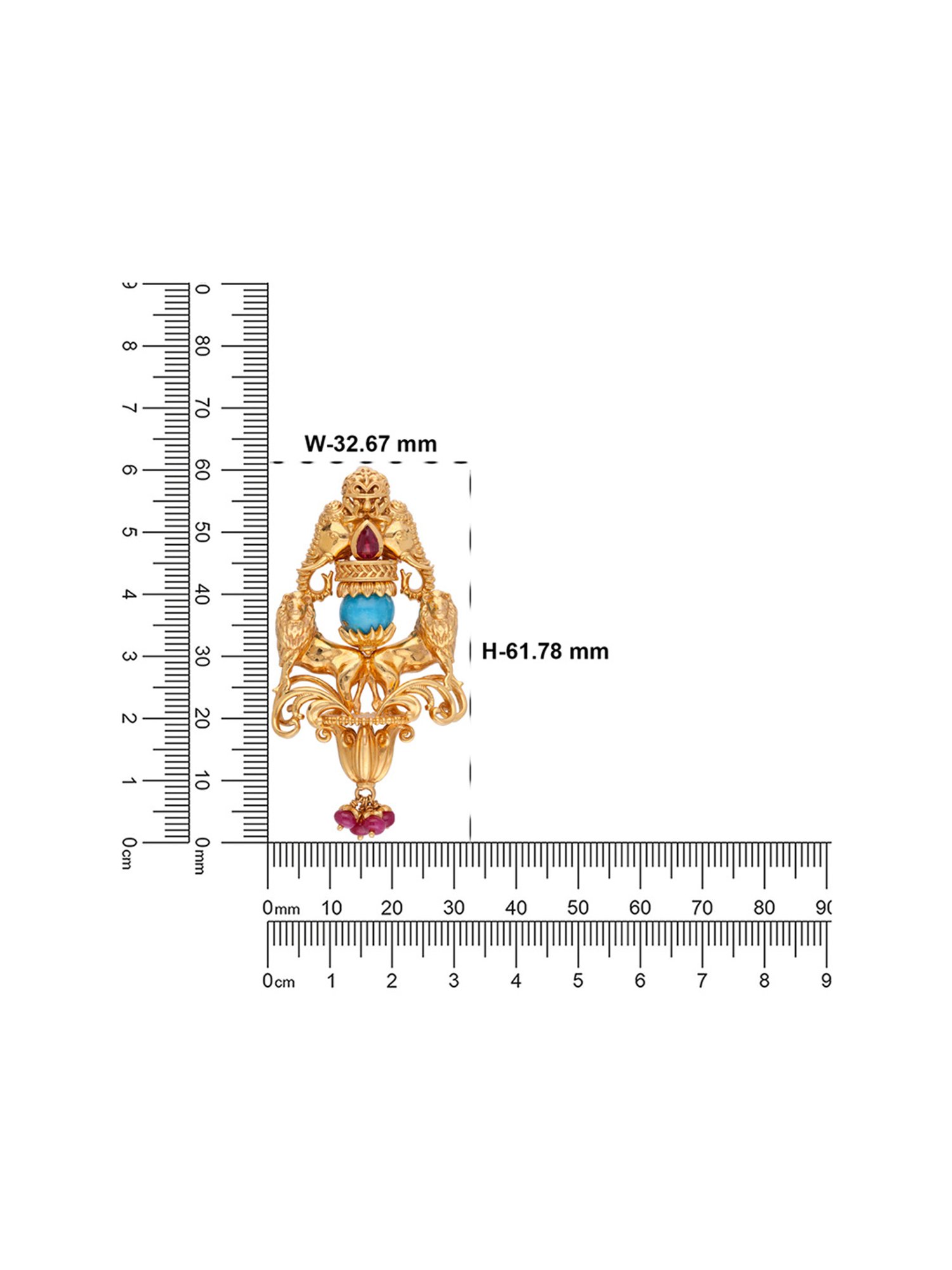 Joyalukkas 22k Love Embrace Gold Pendant
