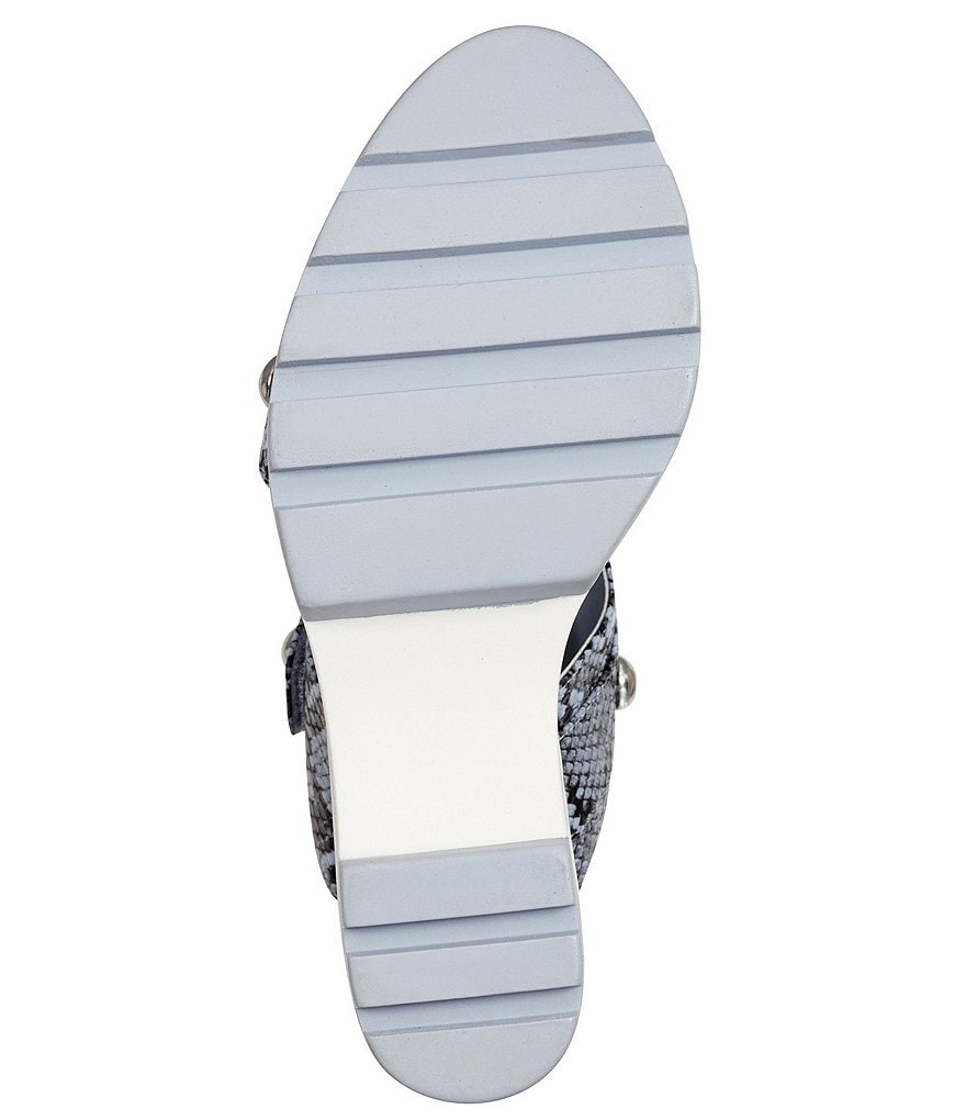 Jessica Simpson Baysie Studded Snake Print Platform Sandals