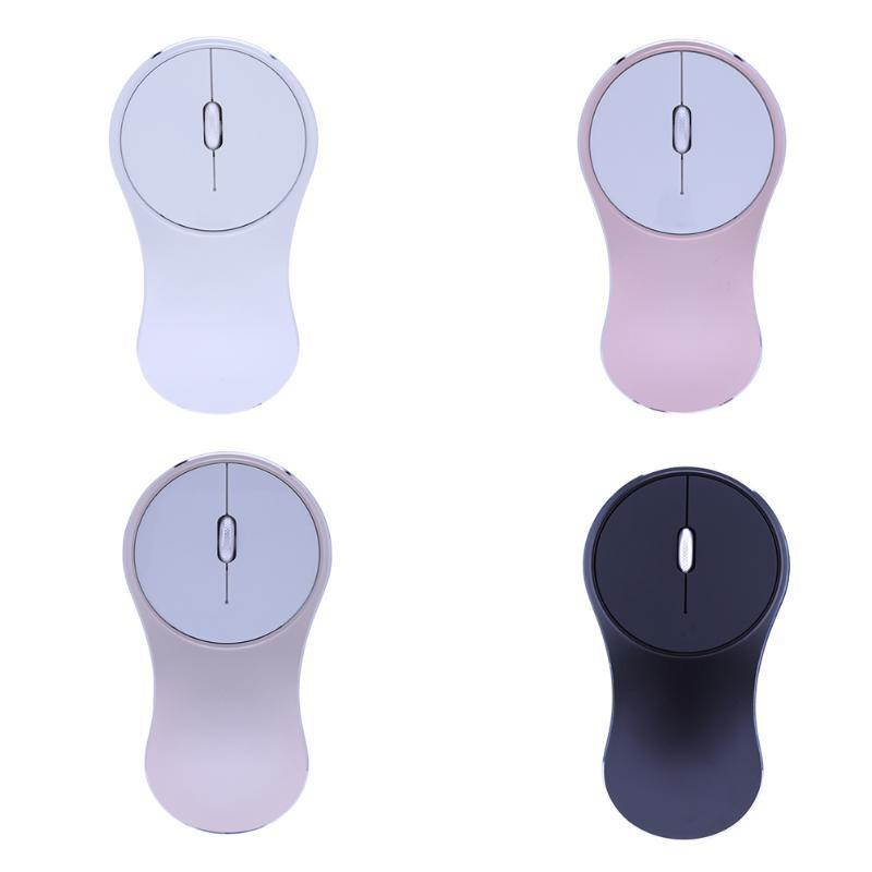 2.4GHz Wireless Mouse Aluminum Alloy Case Mini Portable Computer Mice 1600DPI Rechargeable Game Mouse for PC Desktop Laptop