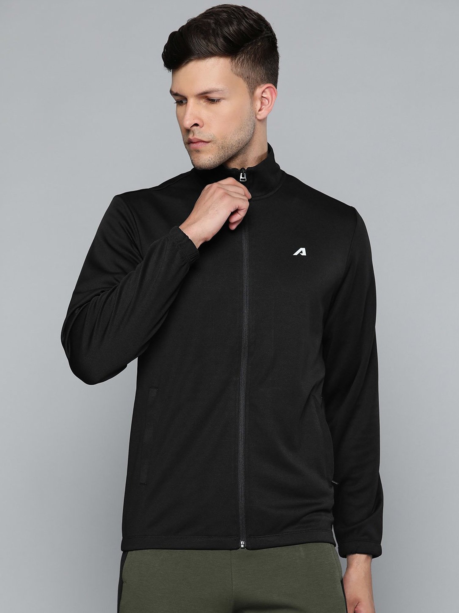 ALCIS Black Slim Fit Sweatshirt