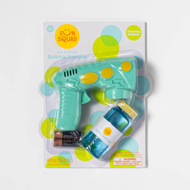 Mini Exstream Bubble Gun Green - Sun Squad™