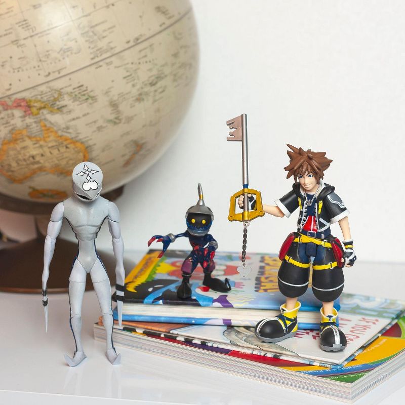 Diamond Comic Distributors, Inc. Kingdom Hearts 2 Action Figures Collection Set | Includes Sora, Dusk, & Soldier
