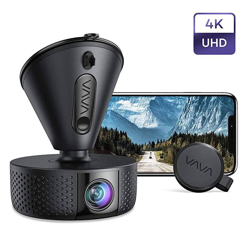 Dash Cam,  4K 3840X2140@30Fps Wi-Fi Car Dash Camera with Sony Night Vision Sensor, Dashboard Camera Recorder with Parking Mode, G-Sensor, Loop Recording, Support 256GB Max