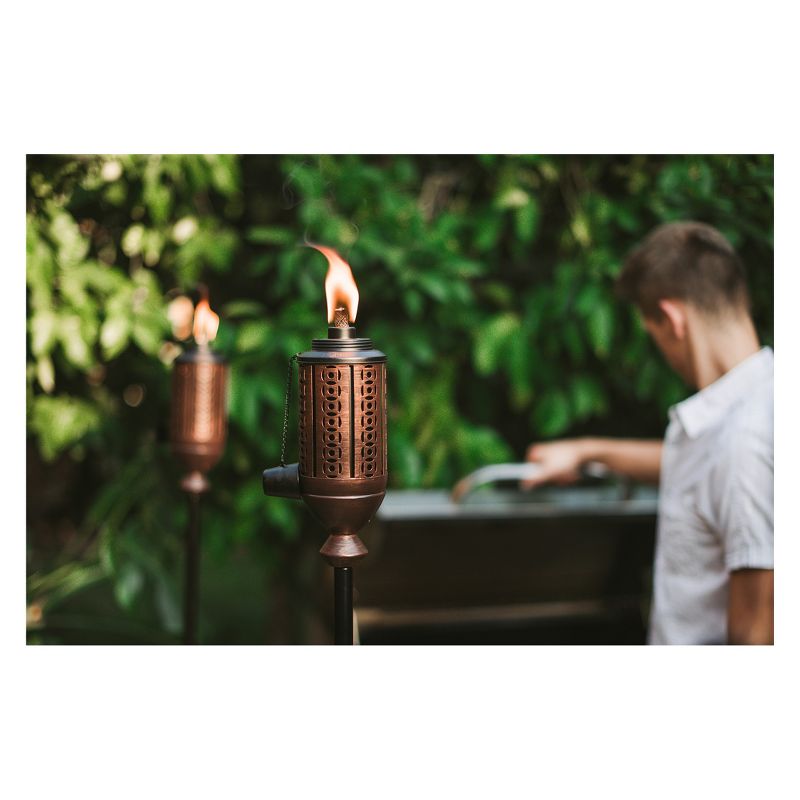 65" 2pk Cabos Metal Torch Copper and 100oz. Bitefighter Torch Fuel - TIKI