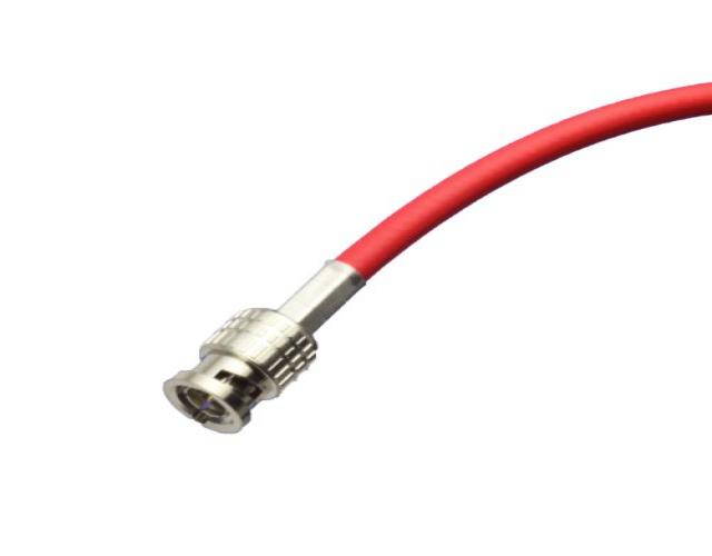 25 foot Red BJC High-flex 3G/6G HD SDI patch cable (Belden 1505F), BNC to BNC
