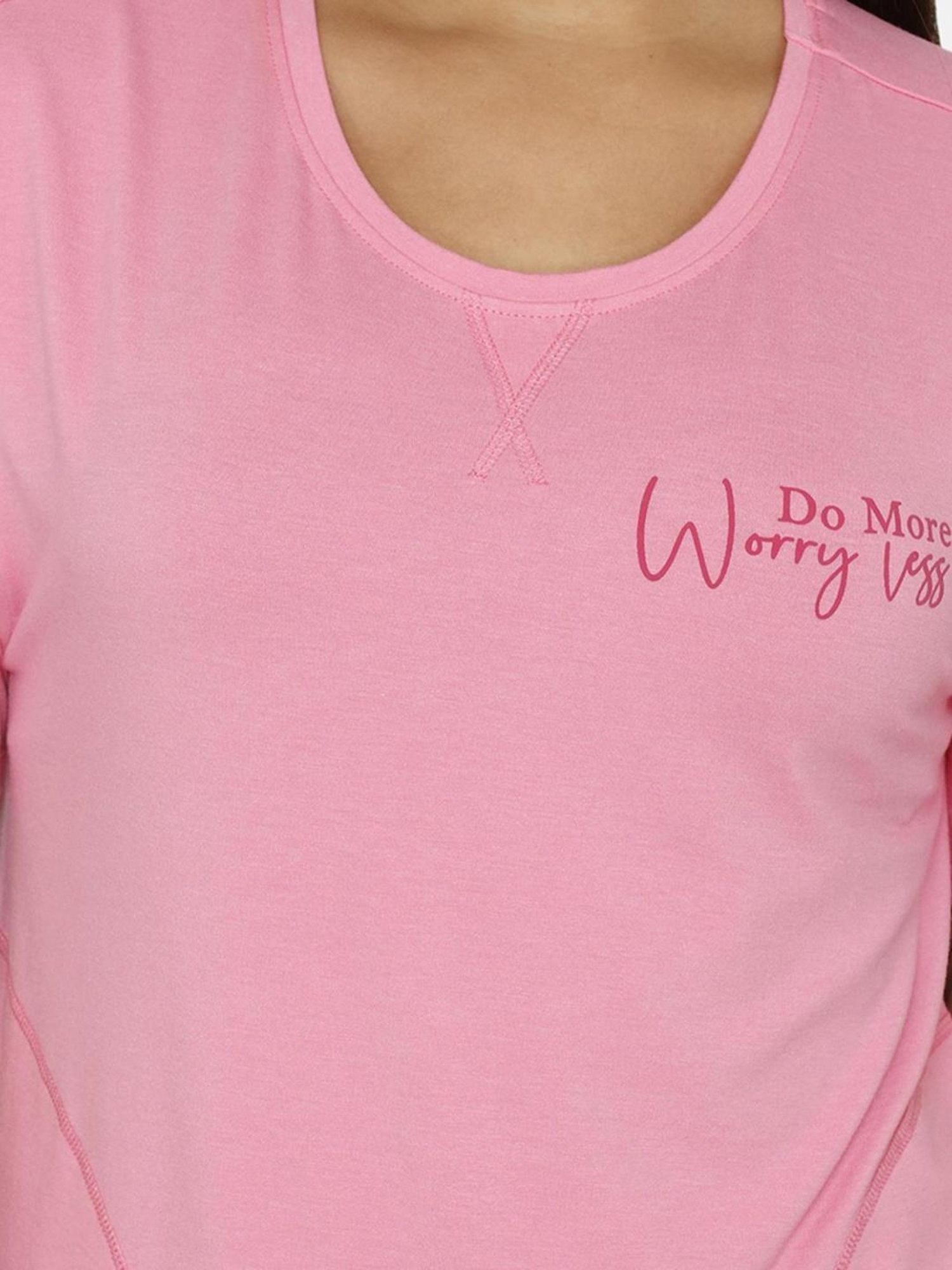 Zivame Pink Graphic Print T-shirt