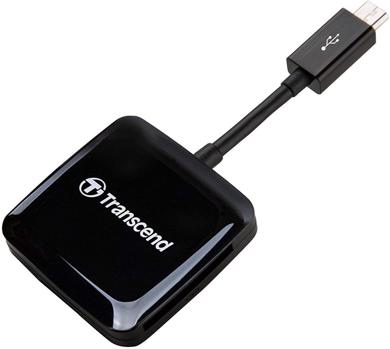 Transcend USB 2.0 OTG Card Reader, Black (TS-RDP9K)
