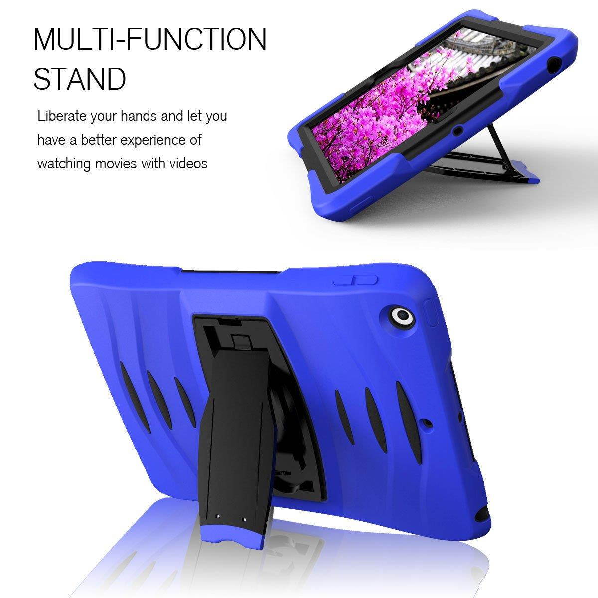 FastSun Heavy Duty Shockproof Impact Stand Case Cover For Apple iPad Pro 10.5" (Blue)