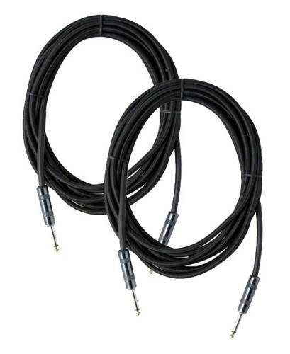 Strukture 10' Black Woven Instrument Cable, 2 Pack