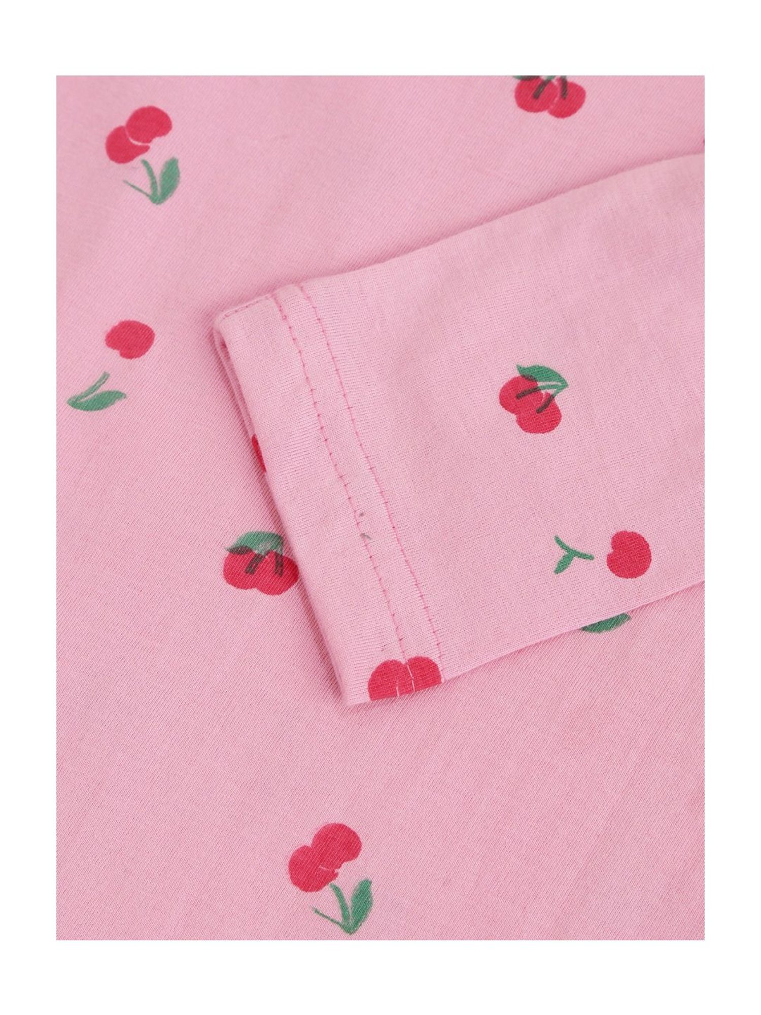 Kids Craft Pink Cotton Printed T-Shirt & Pants