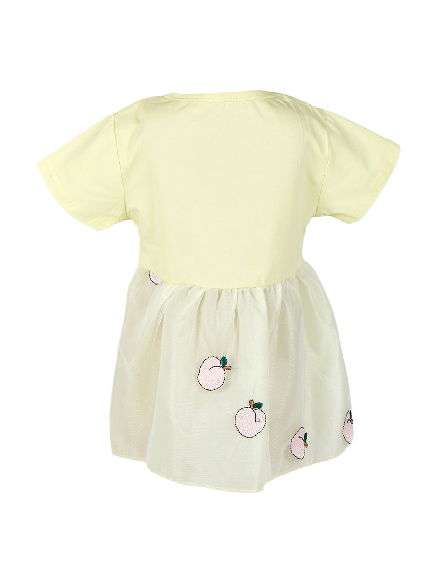 Passion Petals Kids Yellow Printed Dress