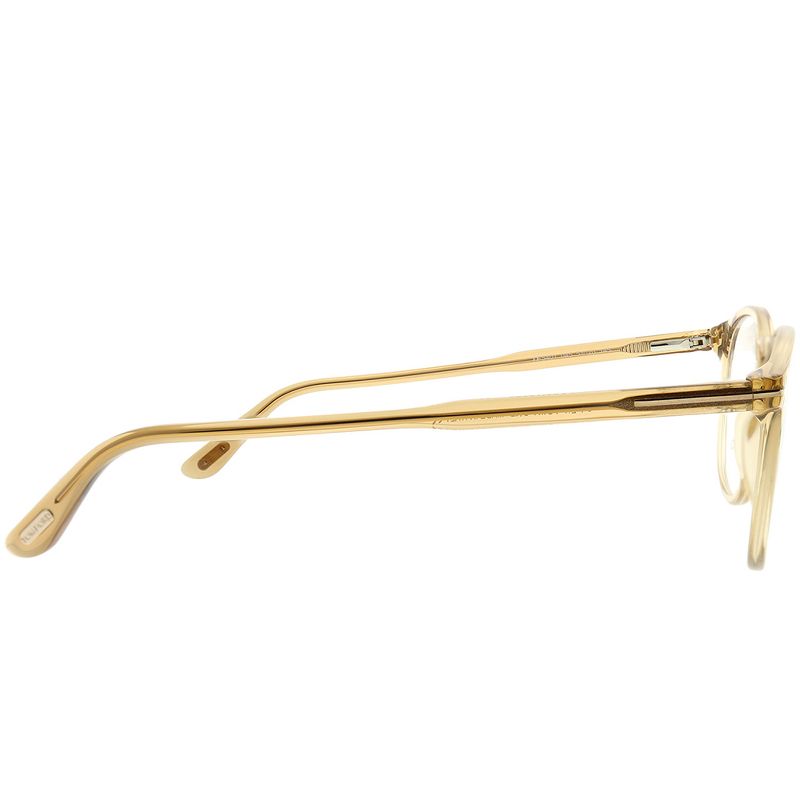 Tom Ford  045 Unisex Round Eyeglasses Transparent Brown 51mm