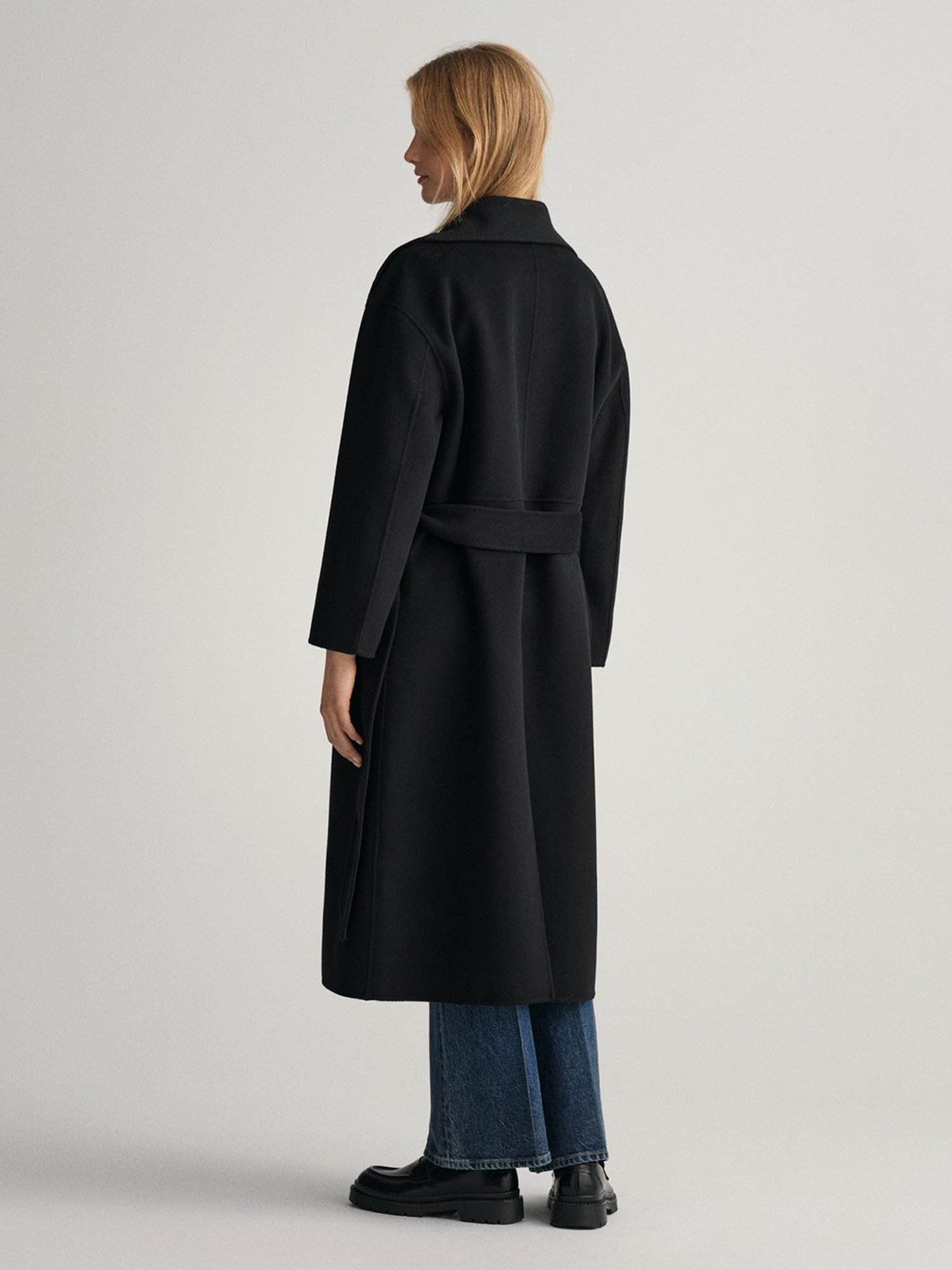GANT Black Full Sleeves Overcoat