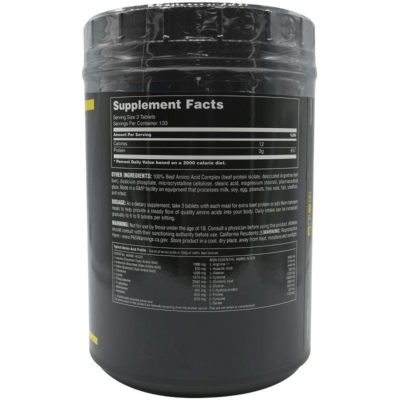 Universal Nutrition 100% Beef Aminos Dietary Supplement - 400 Tablets