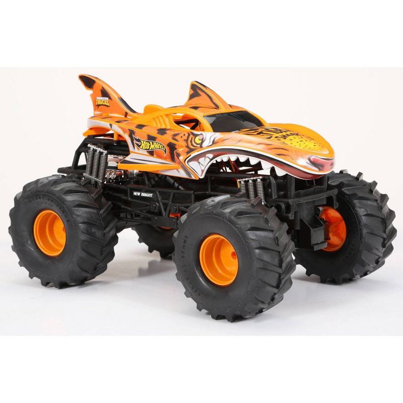 New Bright R/C 1:10 Scale Hot Wheels Monster Truck - Tiger Shark