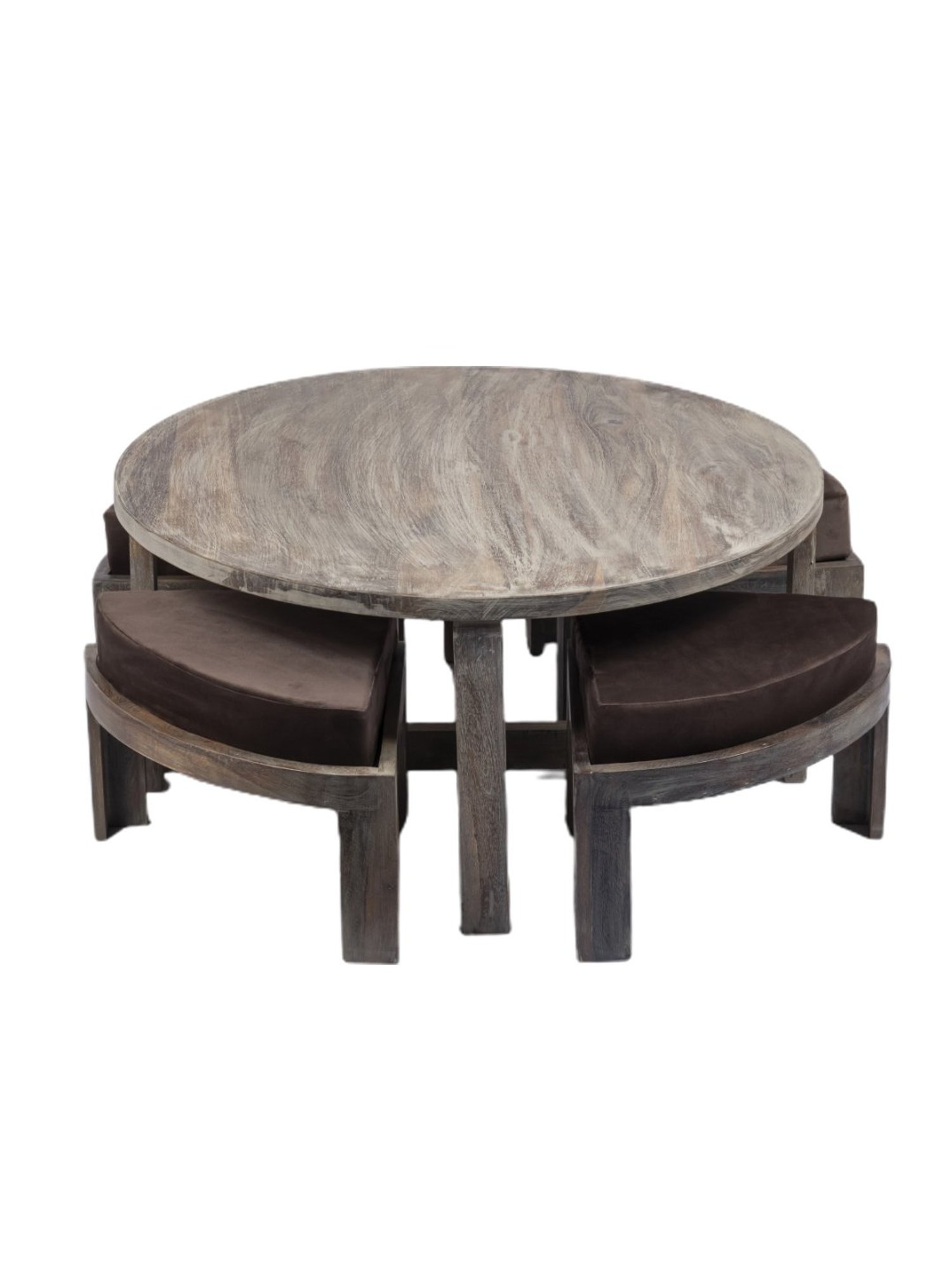 Glass Oval Living Room Metal Coffee Table - Saracina Home