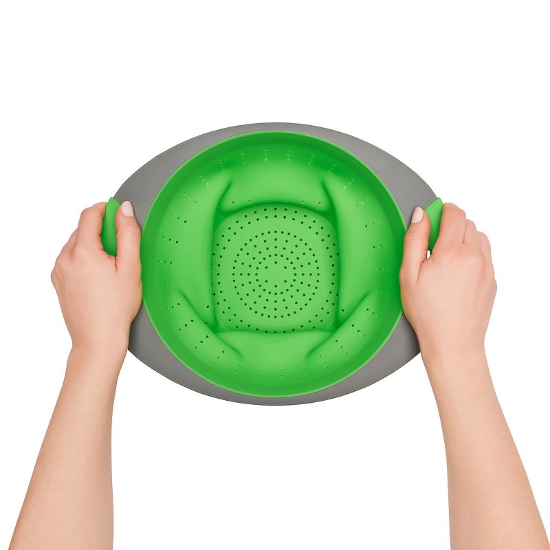 OXO 3.5qt Colander with Handle Green