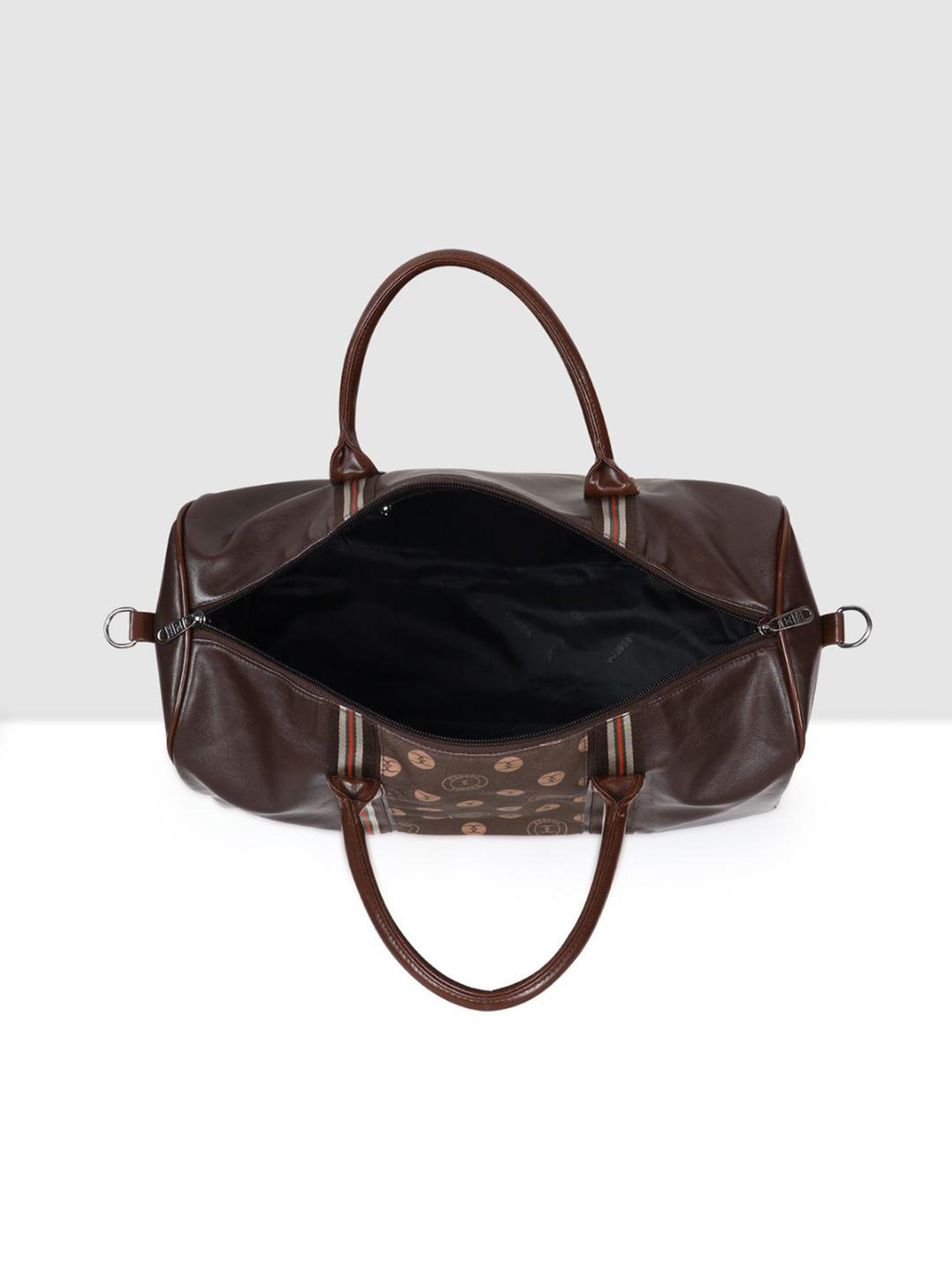Esbeda Brown Printed Large Duffle Bag - 37 Ltrs