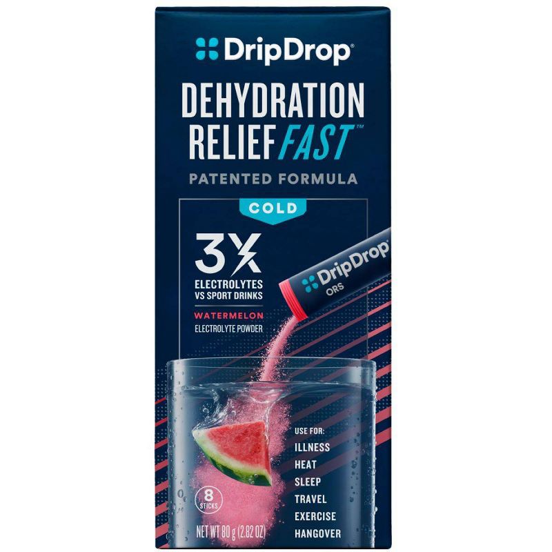 DripDrop ORS 10g Electrolyte Powder - Watermelon - 8ct