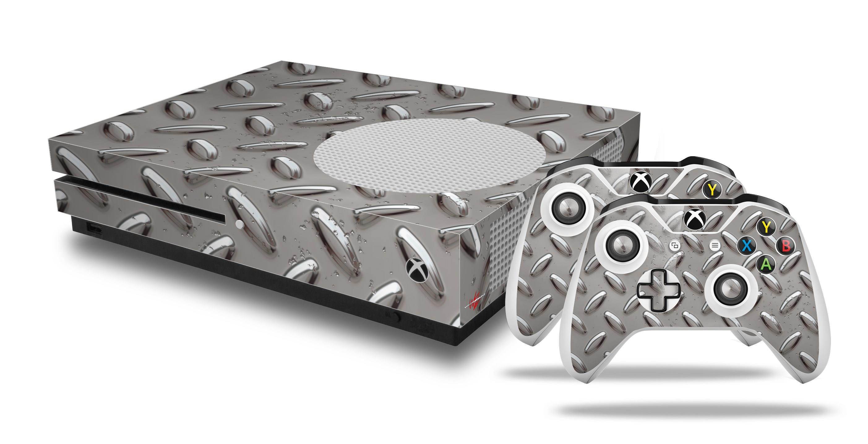 Diamond Plate Metal 02 Skin Bundle Skin fits XBOX One S System