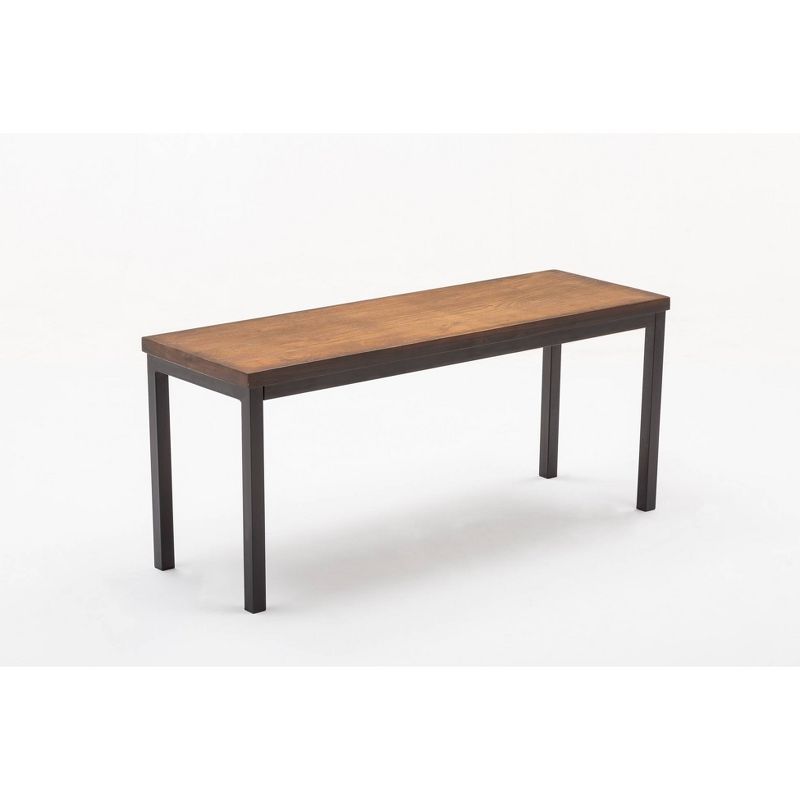 42" Americano Dining Bench Natural/Black - Boraam