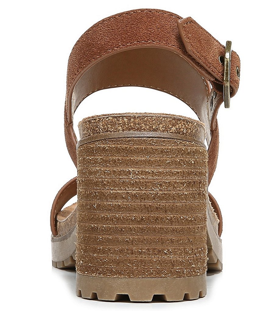 Zodiac Lola Suede Block Heel Sandals