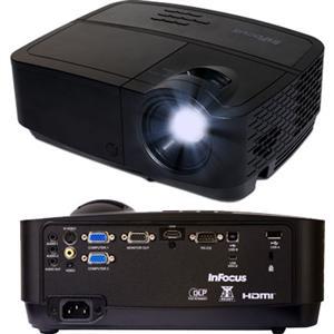 InFocus IN122A 800 x 600 SVGA 3500 Lumens, Contrast Ratio 15000:1, HDMI Connections, 2W Speaker, Instant on/off, DLP 3D Ready Projector
