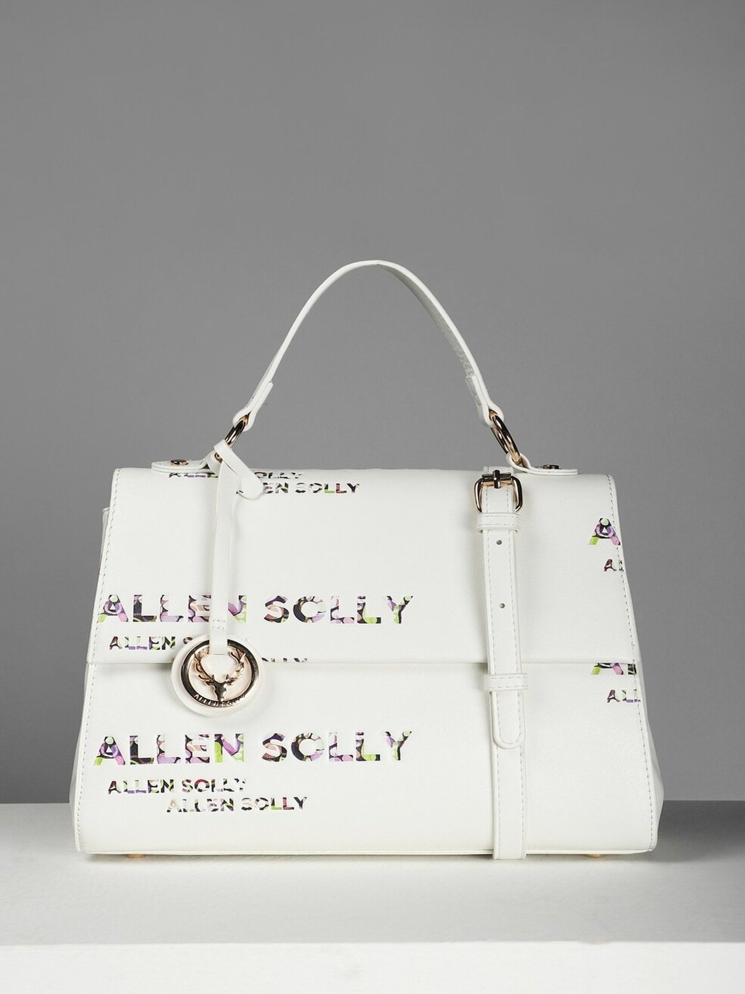 Allen Solly Multicolor Logo Medium Handbag
