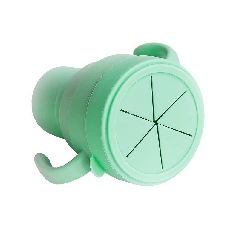 Austin Baby Collection Silicone Collapsible Cup Sippy & Snackie Lid Set - Mint