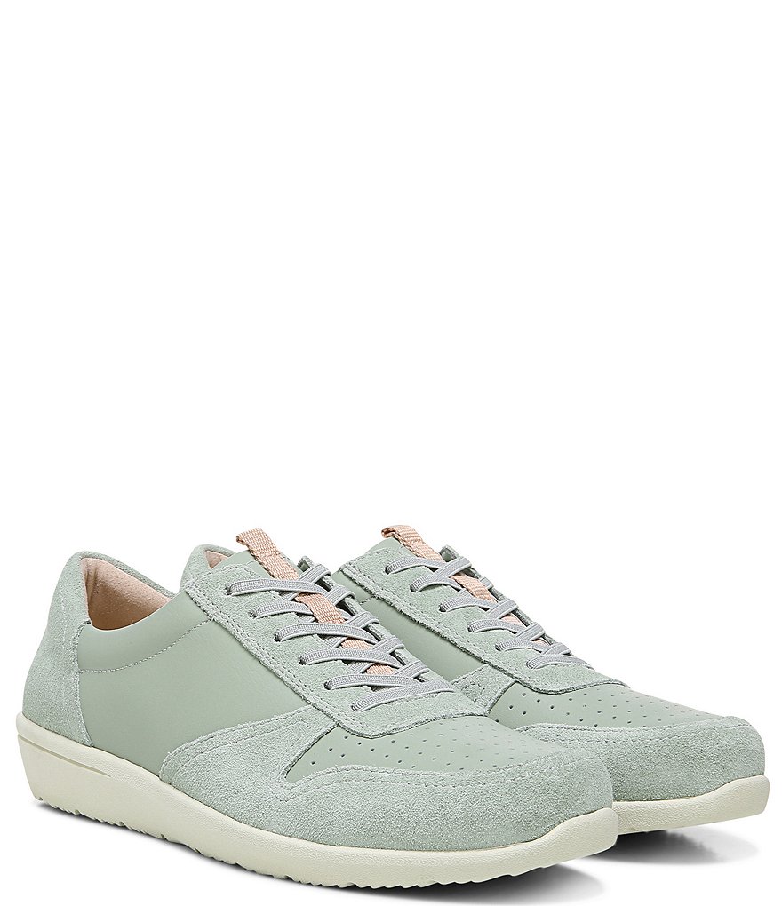 Vionic Karigan Leather And Suede Lace-Up Sneakers