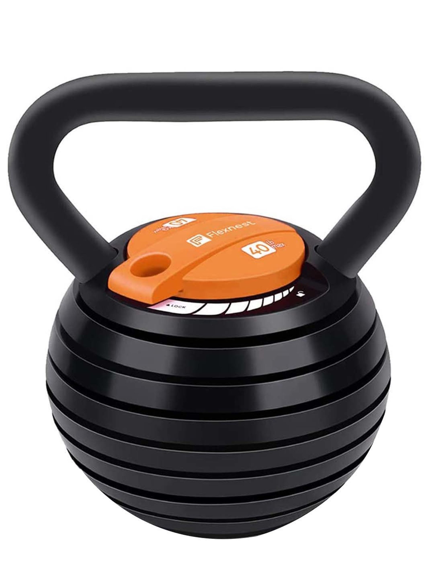 Flexnest The Flexikettle 7-In-1 Adjustable Kettlebell (10lbs-40lbs)