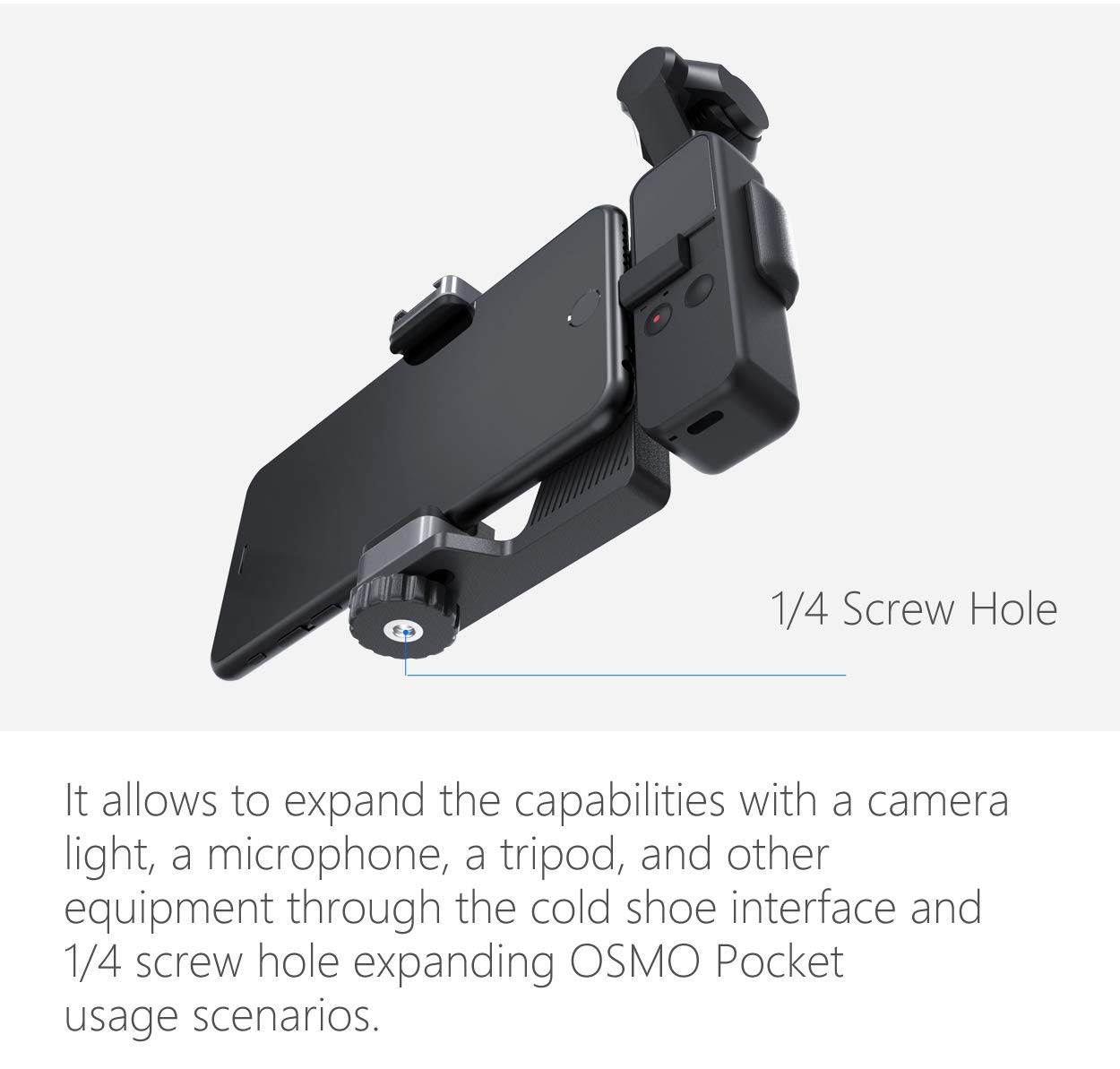 PGYTECH OSMO Pocket Phone Holder Set Expansion Accessories Compatible with DJI OSMO Pocket Accessories