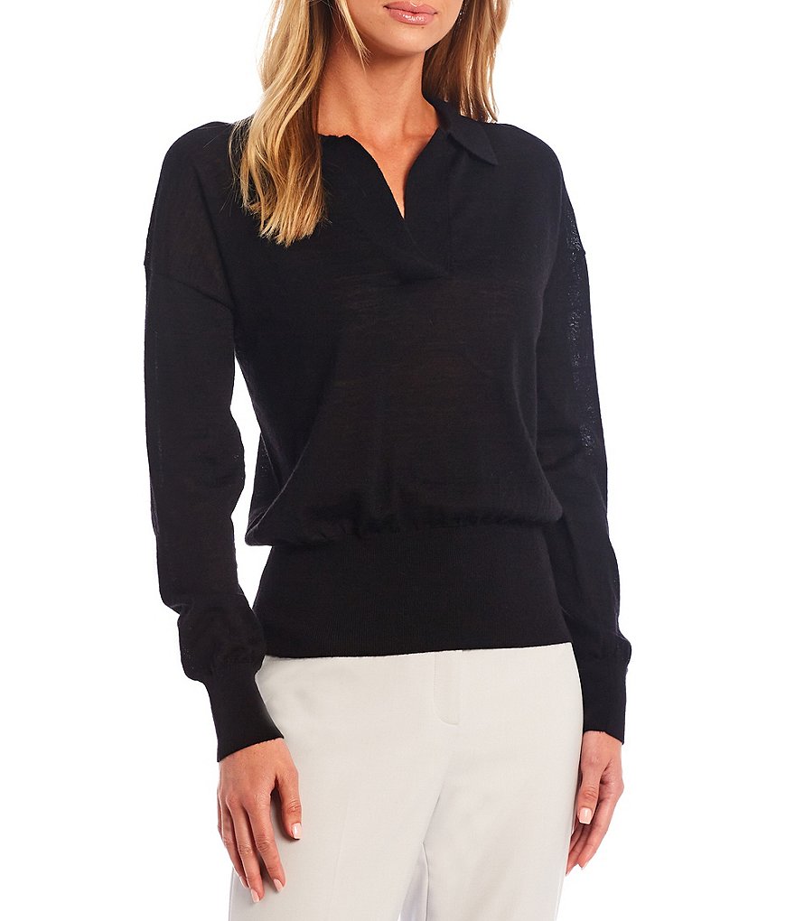 Alex Marie Rosa 3/4 Sleeve Button Front Round Neck Cardigan