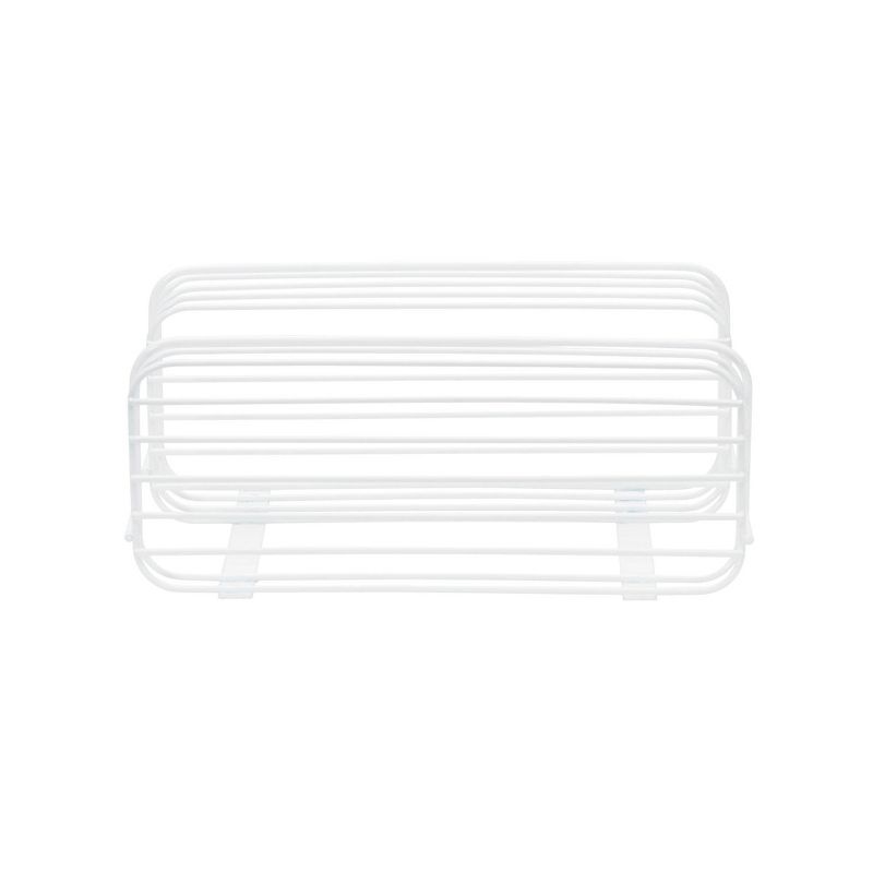 Household Essentials 2 Tier Basket Organizer Door Mount White