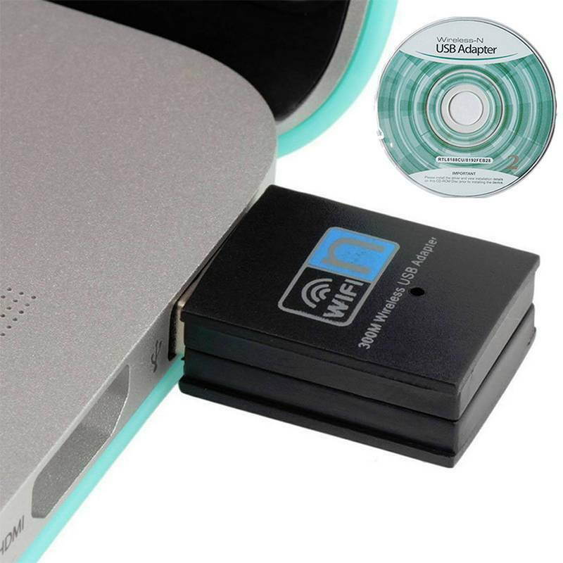 300Mbp USB WiFi Adapter for PC, 2.4GHz WiFi Dongle, WiFi USB, USB Wireless Adapter for Desktop/Laptop - Nano Size, Compatible with Windows Vista/XP/7/8/8.1/10, Mac OS
