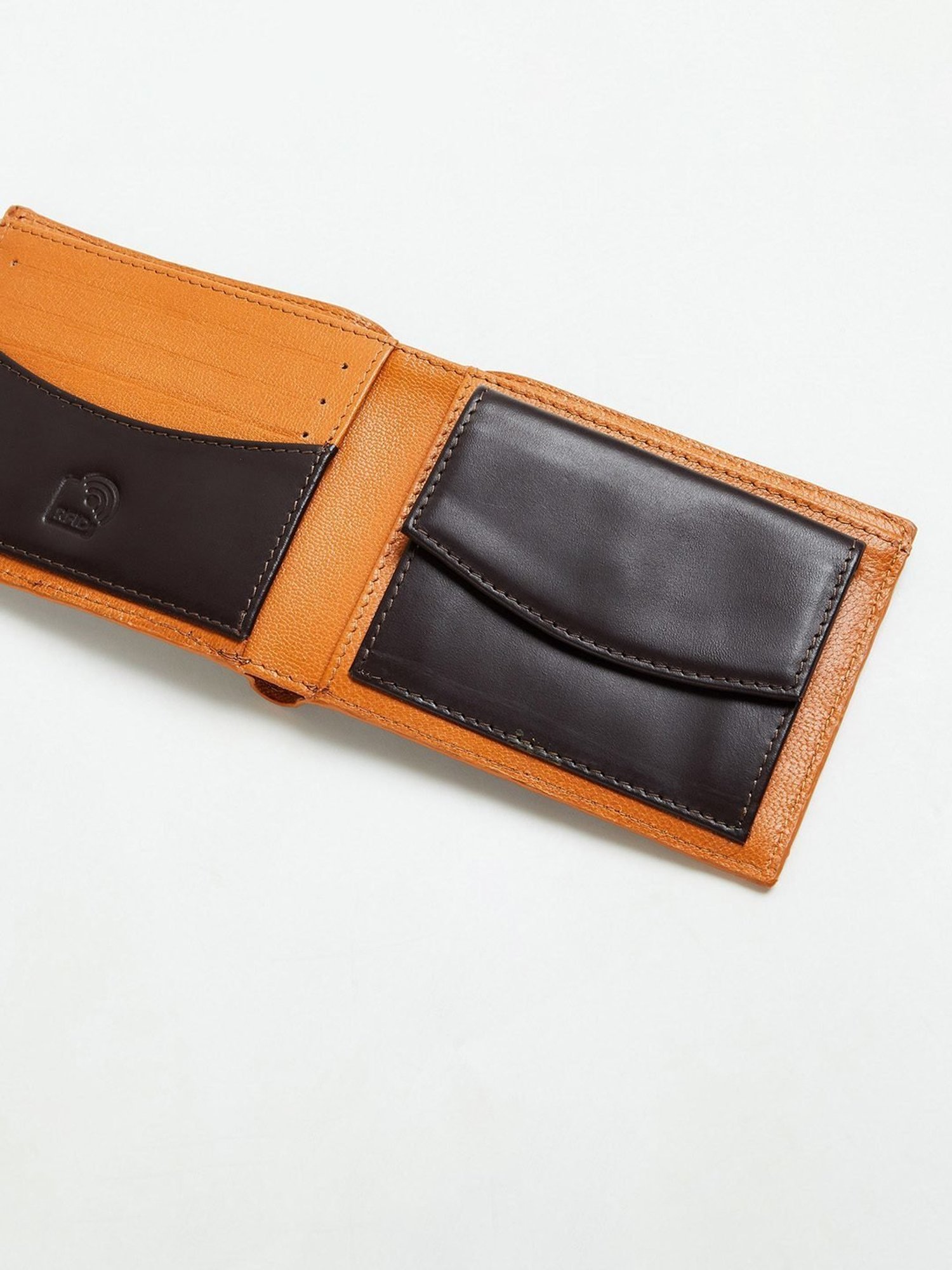 Code by Lifestyle Brown Leather Bi-Fold Wallet for Men