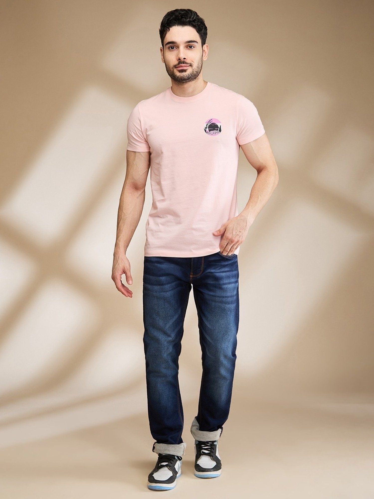 Being Human Cream Regular Fit T-Shirt