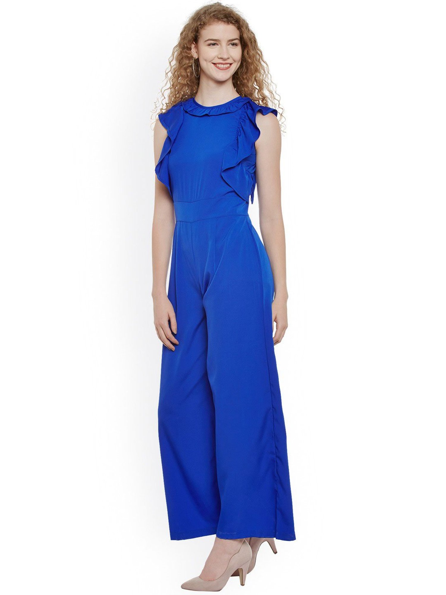 Belle Fille Blue Full Length Jumpsuit