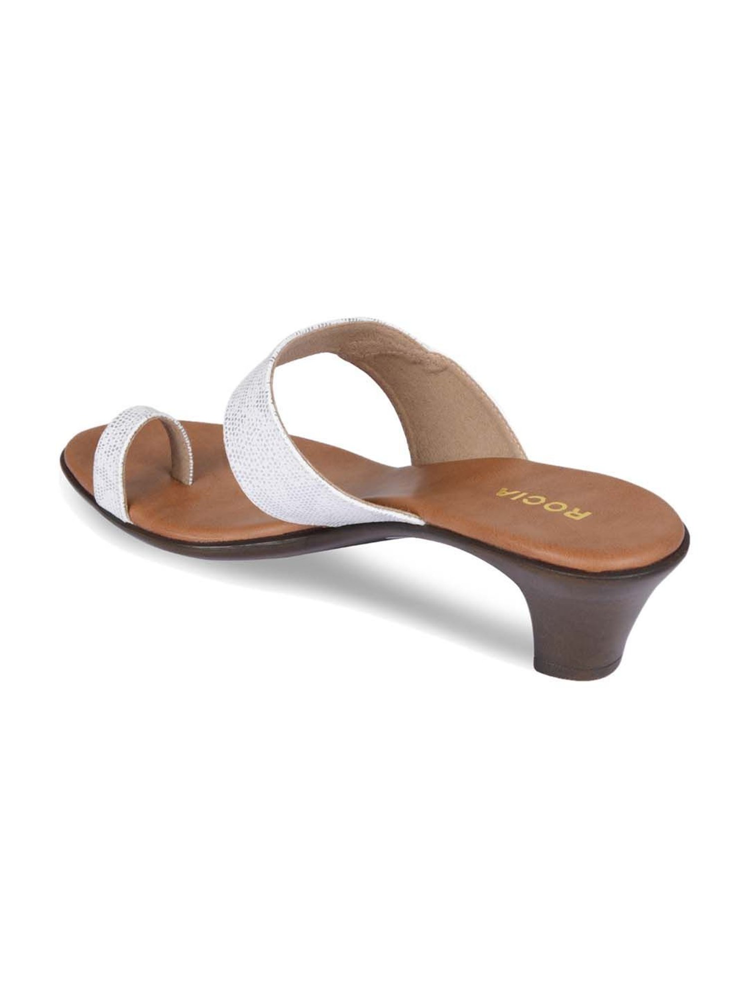 Rocia by Regal Women's White Toe Ring Sandals